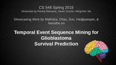 CS 548 Spring 2015 Showcase