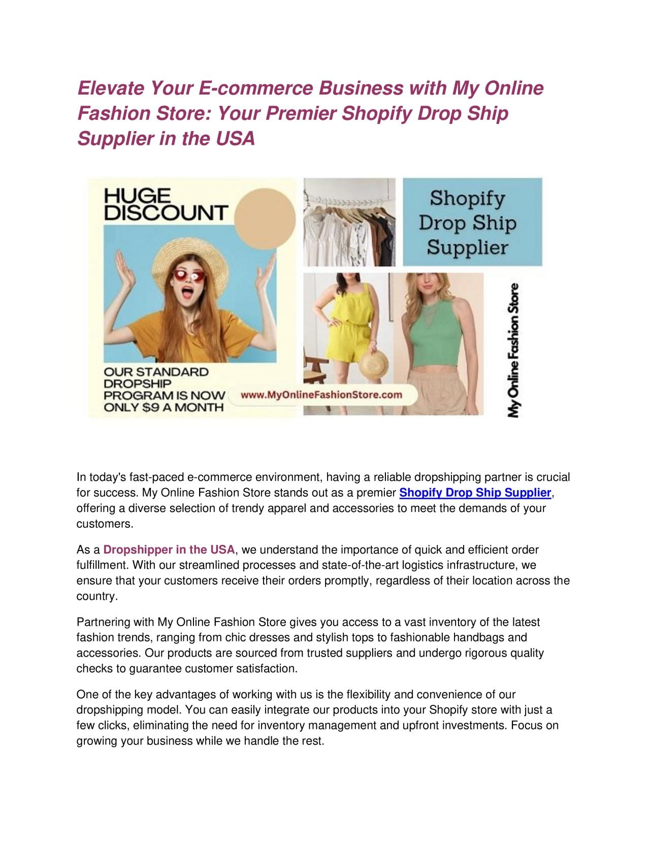 PDF-Elevate Your E-commerce Business with My Online Fashion Store: Your Premier Shopify Drop