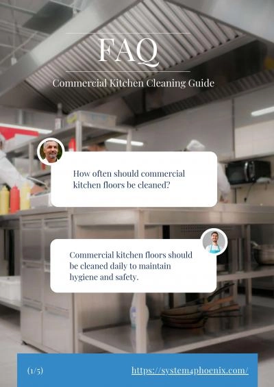 Commercial Kitchen Cleaning Guide