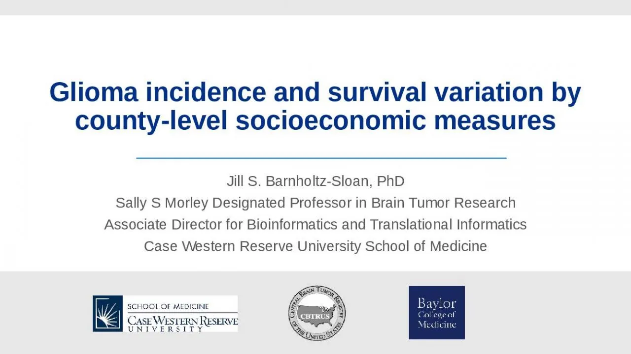 PPT-Glioma incidence and survival variation by