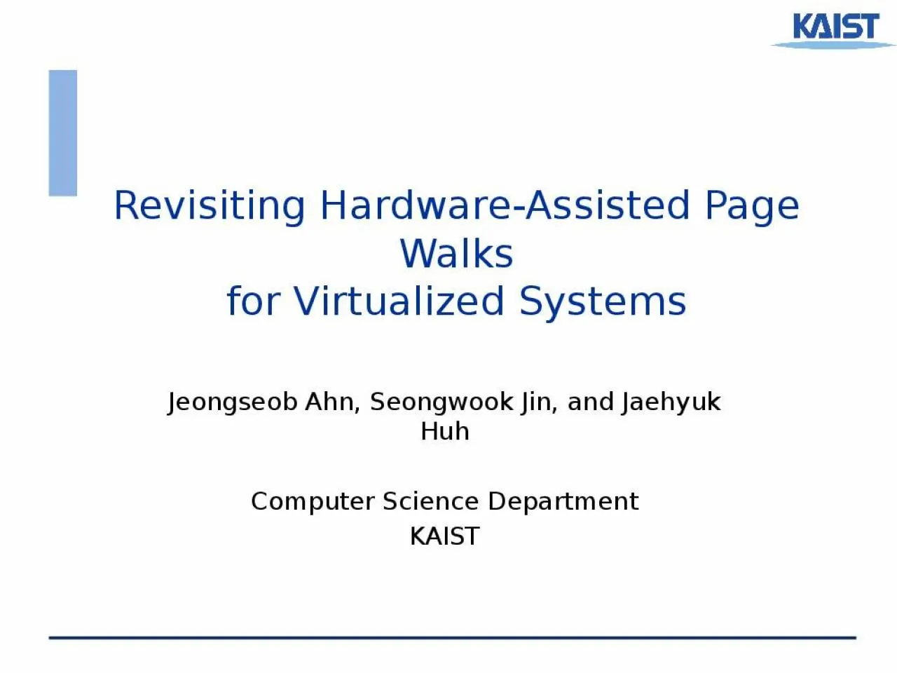 PPT-Revisiting Hardware-Assisted Page Walks