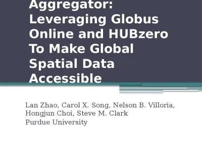 AgMIP  Data Aggregator: Leveraging