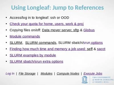 Access/log in to longleaf