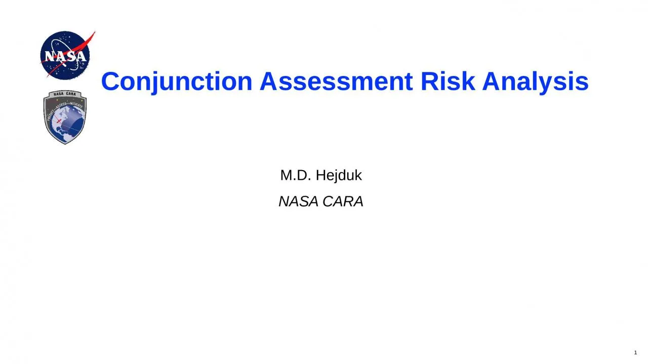 PPT-Conjunction Assessment Risk Analysis