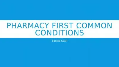 Pharmacy first common conditions