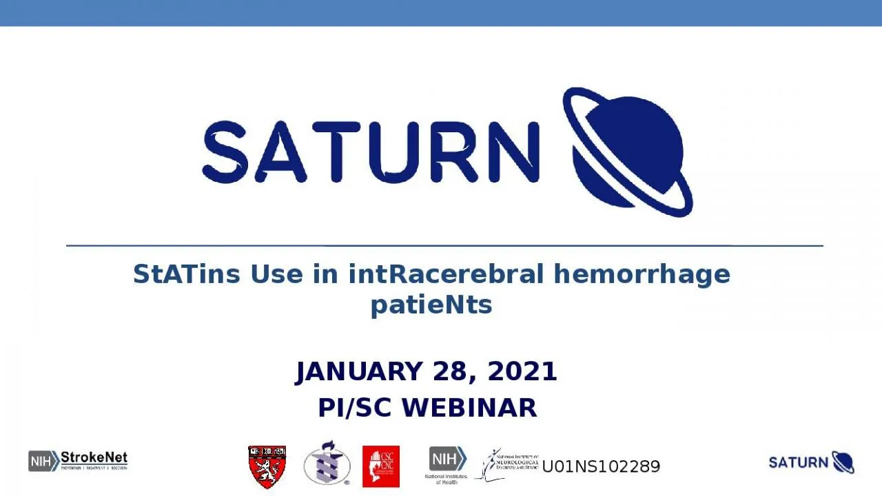 PPT-StATins Use in intRacerebral