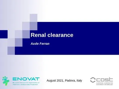 Renal  clearance Aude  Ferran