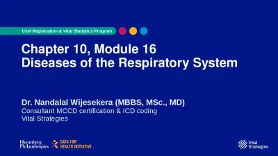 Chapter 10, Module 16 Diseases of the Respiratory System