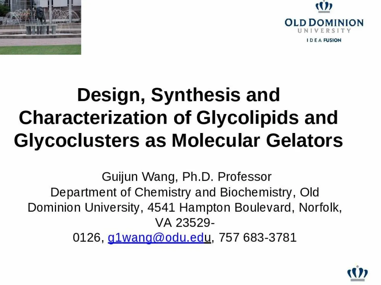 PPT-1 Design, Synthesis and Characterization