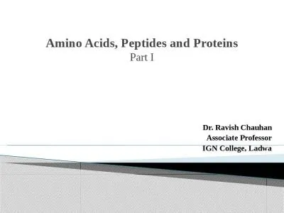 Amino Acids, Peptides and