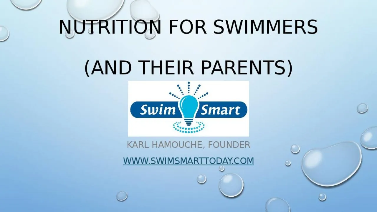 PPT-Nutrition for Swimmers (and their parents)