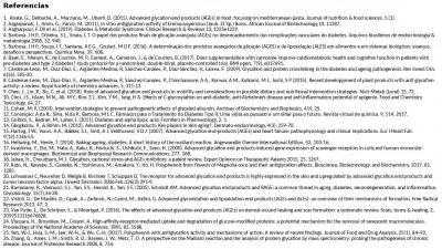 Referencias 1.  Abate, G., Delbarba, A., Marziano, M., Uberti, D. (2015). Advanced glycation