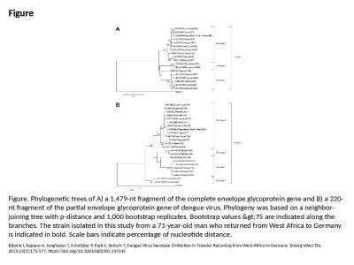 Figure Figure. Phylogenetic trees of A) a 1,479-nt fragment of the complete envelope glycoprotein g