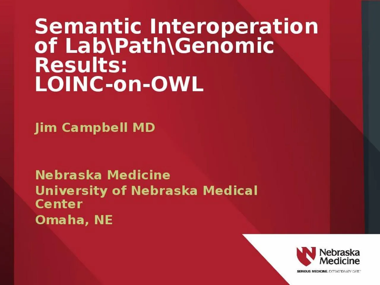 PPT-Semantic Interoperation of Lab\Path\Genomic Results: