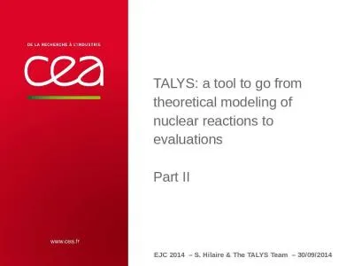 TALYS: a  tool  to go  from