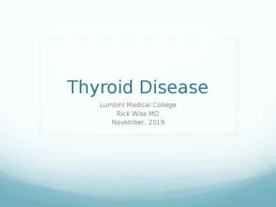 Thyroid Disease Lumbini  Medical College