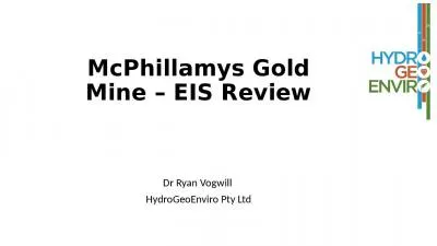 McPhillamys  Gold Mine – EIS Review