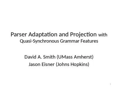 Parser Adaptation and Projection