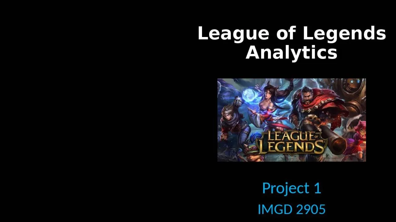 PPT-League of Legends Analytics