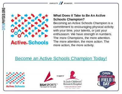 What Does it Take to Be An Active Schools Champion?