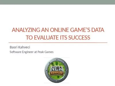 analyzing AN ONLINE GAME’s DATA TO EVALUATE ITS SUCCESS