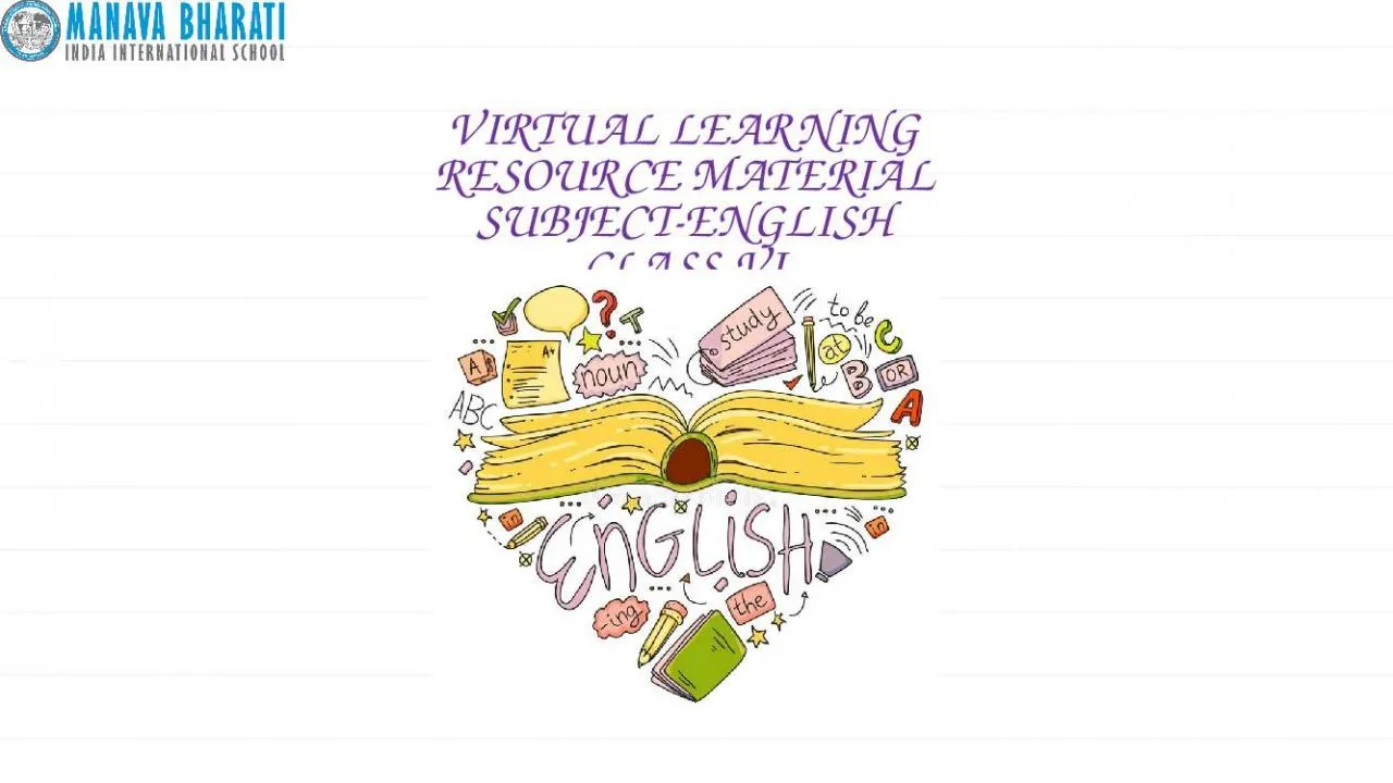 PPT-VIRTUAL LEARNING RESOURCE MATERIAL