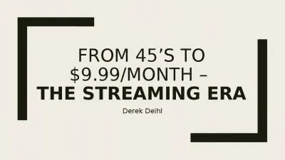 From 45’s to $9.99/month –