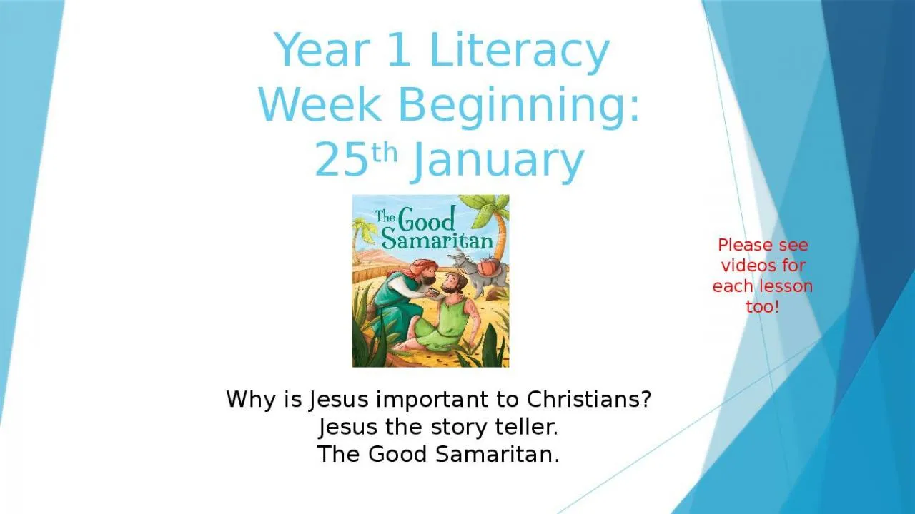 PPT-Year 1 Literacy Week Beginning: