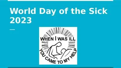 World Day of the Sick 2023