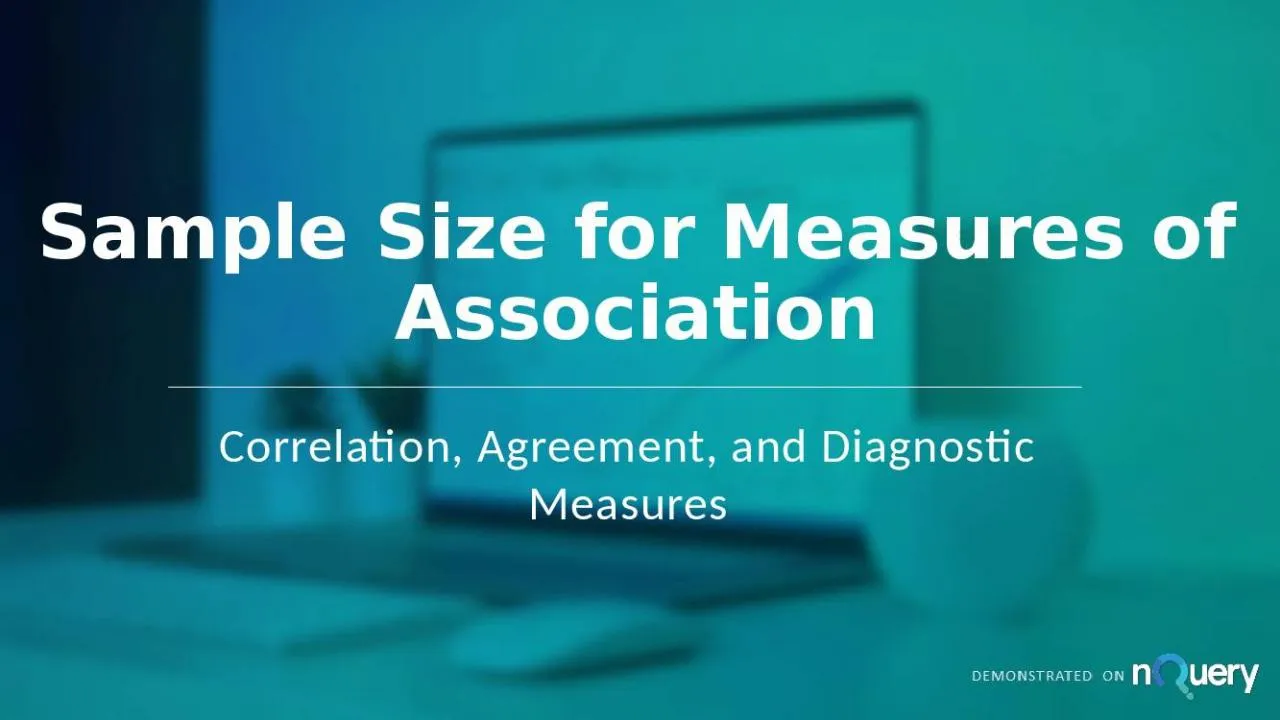 PPT-Sample Size for Measures of Association