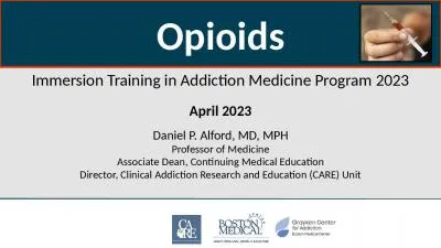 Opioids Immersion Training in Addiction Medicine Program 2023