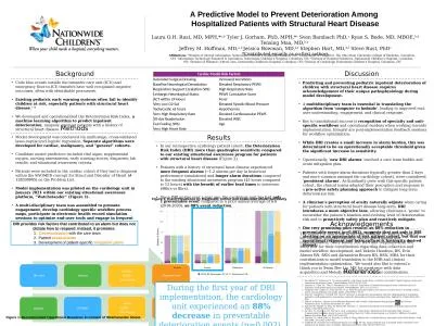 A Predictive Model to Prevent Deterioration Among