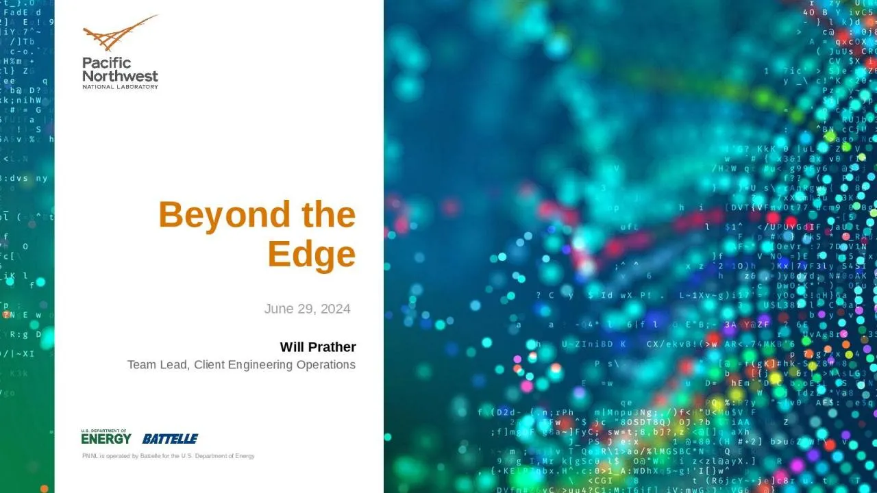 PPT-Beyond the Edge Will Prather