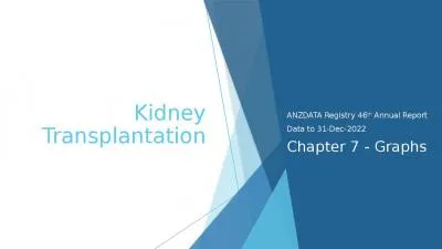 Kidney Transplantation ANZDATA Registry 46