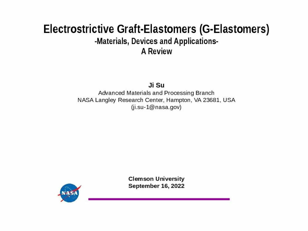 PPT-Electrostrictive Graft-Elastomers (G-Elastomers)