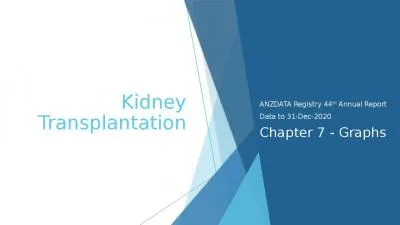 Kidney Transplantation ANZDATA Registry 44