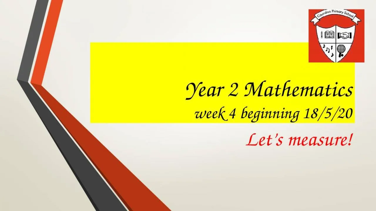 PPT-Year 2 Mathematics week 4 beginning 18/5/20