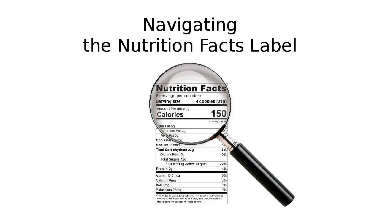 PPT-Navigating the Nutrition Facts Label