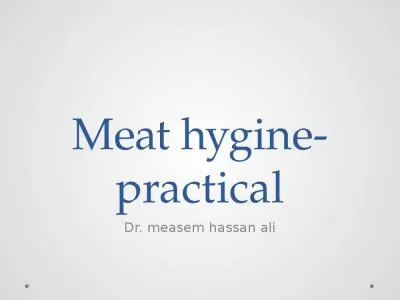 Meat  hygine - practical