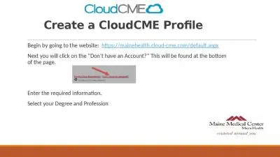 Create a CloudCME Profile