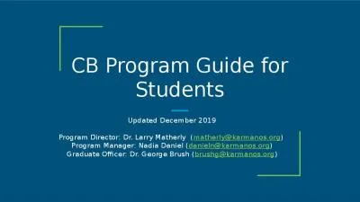 CB Program Guide for Students