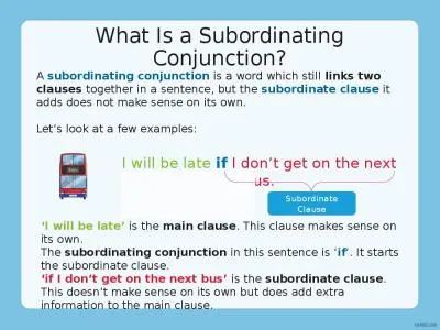 What Is a Subordinating Conjunction?