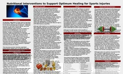 Nutritional  Interventions to Support Optimum Healing for Sports