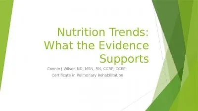 Nutrition Trends: What the Evidence Supports