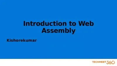 Introduction to Web Assembly