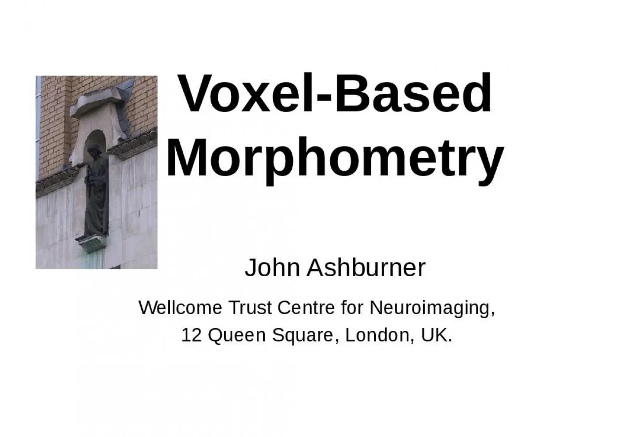 PPT-Voxel -Based Morphometry