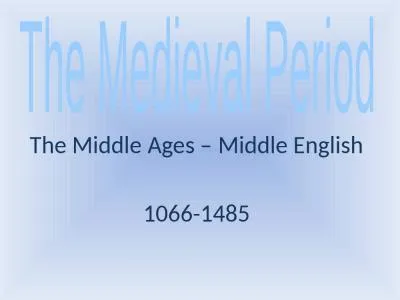 The Middle Ages – Middle English