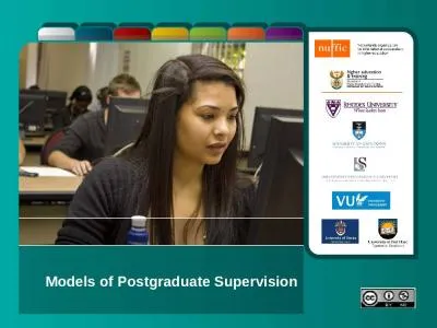 Models  of Postgraduate Supervision