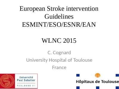 European Stroke intervention Guidelines