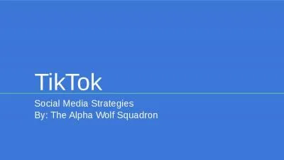 TikTok Social Media Strategies